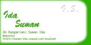 ida suman business card